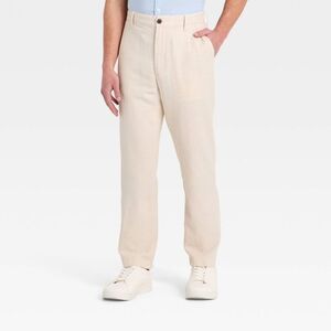 Goodfellow & Co Cream Linen-Blend Jogger Pants